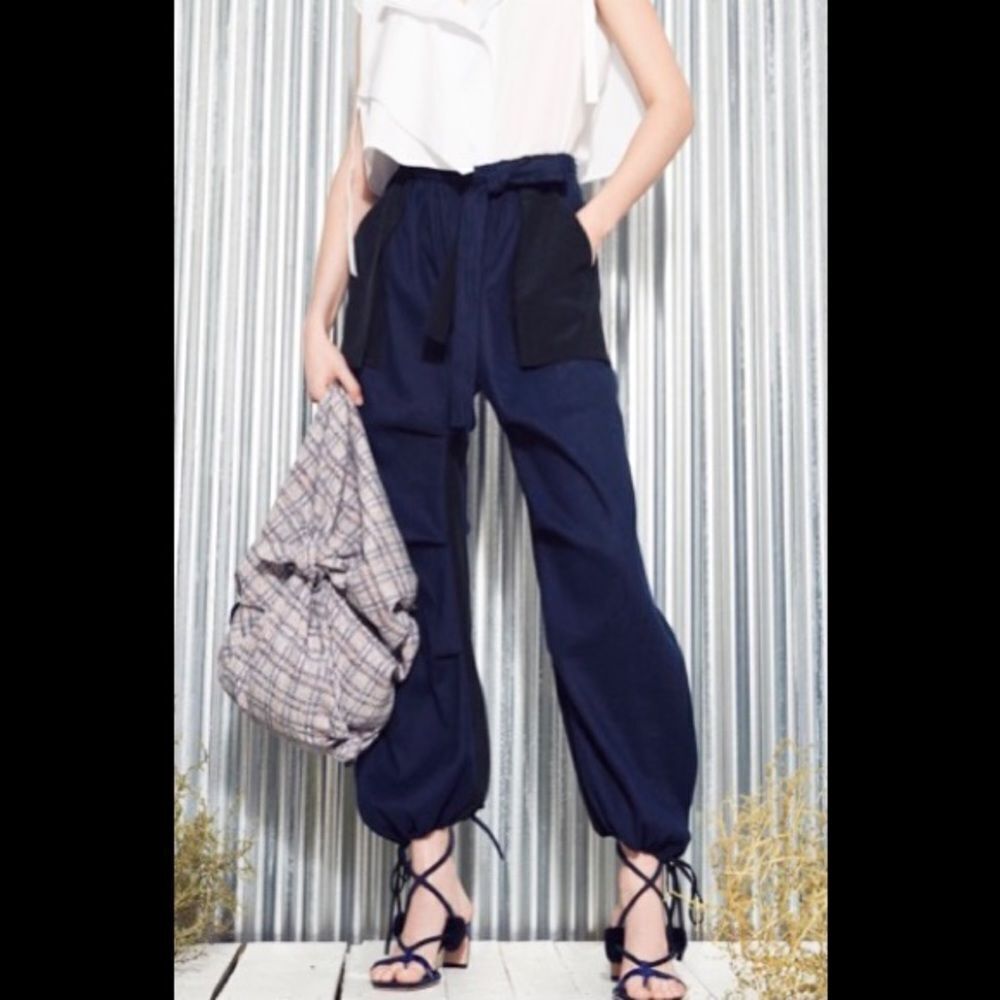 NEW Rosetta Getty navy utility jogger pants S
